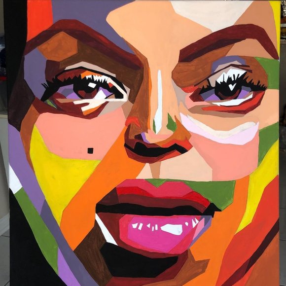 Woman Pop Art Painting - Picture 1 of 2